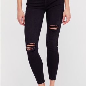 🖤black ripped free people jeans🖤